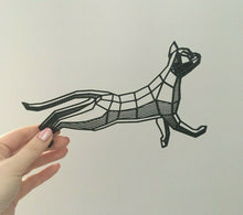 Load image into Gallery viewer, Geometric Stretching Cat Wall Art Decor Hanging Decoration Origami Style