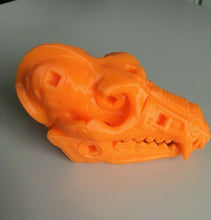 Load image into Gallery viewer, Cyborg Dog Skull Creature Model Moving Jaw Bones 3d Printed Pick Your Colour