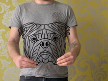 Load image into Gallery viewer, Geometric English Bulldog British Bulldog Animal Wall Art Decor 300 X 250mm