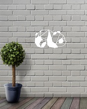 Load image into Gallery viewer, Geometric Panda Animal Wall Art Decor Hanging Decoration Origami Style Small
