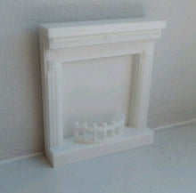 Load image into Gallery viewer, Dolls House Miniature Fireplace and Surround 1:12 Scale Fireplace with Grate