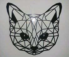 Load image into Gallery viewer, Geometric Cat Kitten Wall Art Hanging Decoration Origami Style Pick Your Colour