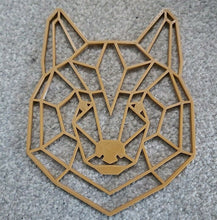 Load image into Gallery viewer, Geometric Bear Head Wall Art Hanging Decoration Origami Style Pick Your Colour