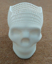 Load image into Gallery viewer, Mesh Skull Pen Pencil Holder Makeup Brush Storage Pot Desk Tidy Wireframe