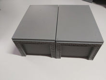 Load image into Gallery viewer, Industrial Garages Lockup Storage Unit for Wargaming D+D Scenery 28mm 3d Printed