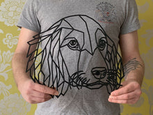 Load image into Gallery viewer, Geometric Cocker Spaniel Dog Animal Wall Art Decor 256mm X 300mm