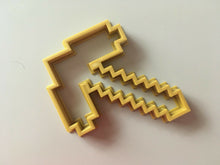 Load image into Gallery viewer, Pickaxe 3D Printed Cookie Cutter Stamp Baking Biscuit Shape Tool Minecraft Style