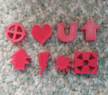 Load image into Gallery viewer, Warhammer 40K Kill Team Tokens Tactic Shaped Tokens x80 Pick Your Colour