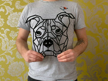 Load image into Gallery viewer, Geometric Staffordshire Bull Terrier Dog Wall Art Decor Hanging 300mm x 272mm