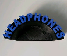 Load image into Gallery viewer, Headphones Wall Mounted for Gaming Headset Hanger Choose Your Lettering Colour
