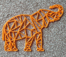 Load image into Gallery viewer, Geometric Elephant Wall Art Hanging Decoration Origami Style Pick Your Colour