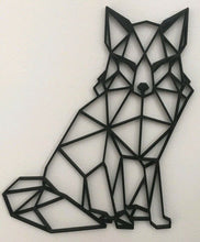 Load image into Gallery viewer, Geometric Fox Wall Art Hanging Decoration Origami Style Pick Your Colour