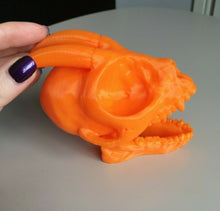 Load image into Gallery viewer, Fairy Skull Magical Creature Model Moving Jaw Bones 3d Printed Pick Your Colour