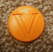 Load image into Gallery viewer, Warhammer 40k Style Objective Markers Roman Numeral Circular Colour Choice 40mm