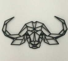 Load image into Gallery viewer, Geometric Cape Buffalo Head Wall Art Hanging Decoration Origami Pick Your Colour