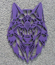 Load image into Gallery viewer, Geometric Wolf Head Wall Art Hanging Decoration Origami Style Pick Your Colour