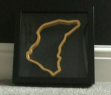 Load image into Gallery viewer, Isle of Man TT Circuit Replica Track Art Frame Wall Mounted Race Track 3D Gold