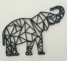 Load image into Gallery viewer, Geometric Elephant Wall Art Hanging Decoration Origami Style Pick Your Colour