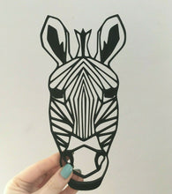 Load image into Gallery viewer, Geometric Zebra Wall Art Decor Hanging Decoration Origami Style