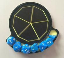 Load image into Gallery viewer, Dungeons and Dragon Style D&D Coaster Set D4, D10, D12 and D20 Style