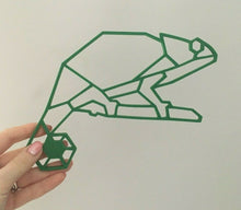 Load image into Gallery viewer, Geometric Chameleon Animal Wall Art Decor Hanging Decoration Origami Style