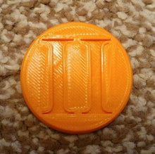 Load image into Gallery viewer, Warhammer 40k Style Objective Markers Roman Numeral Circular Colour Choice 40mm