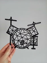 Load image into Gallery viewer, Geometric Musical Instrument Guitar Piano Banjo Drum Wall Art Hanging Decoration