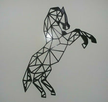 Load image into Gallery viewer, Geometric Horse Rearing Wall Art Hanging Decoration Origami Pick Your Colour