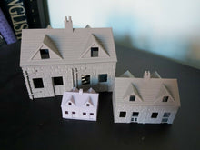 Load image into Gallery viewer, N Gauge OO or Z Model Railway Layout Buildings Stone Effect Cottage Houses