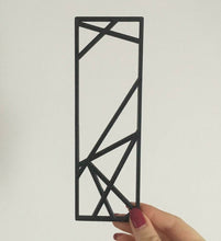 Load image into Gallery viewer, Geometric Initial Letters Wall Art Kids Bedroom Sign Door Nursery Pick a Colour