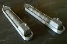 Load image into Gallery viewer, Z Gauge Model Railway Scenery Cargo CRT River / Canal Boat x 2 Barges