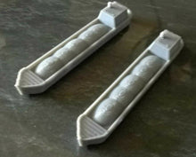 Load image into Gallery viewer, Z Gauge Model Railway Scenery Cargo CRT River / Canal Boat x 2 Barges
