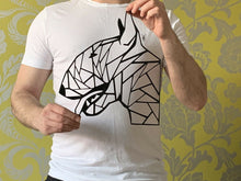 Load image into Gallery viewer, Geometric English Bull Terrier Dog Head Animal Wall Art Decor 300 X 250mm