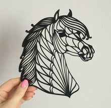 Load image into Gallery viewer, Horse Head Pony Wall Art Hanging Decoration Modern Style Pick Your Colour