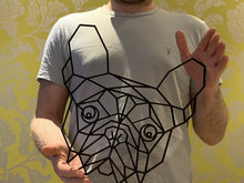 Load image into Gallery viewer, Geometric French Bulldog Frenchie Pet Dog Wall Art Decor Hanging 300mm x 280mm