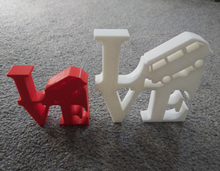 Load image into Gallery viewer, Volkswagen Campervan LOVE Standing Sign Decorative Plaque