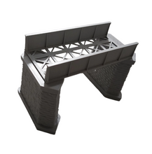Load image into Gallery viewer, Model Railway Girder Bridge With Stone Effect End Supports 00 Gauge Single Track