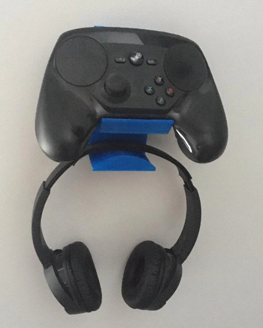 Morrisleisure 3D Printed Wall Mount For Gaming Headphones & Xbox/PS4 Controllers