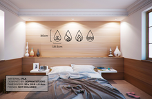 Load image into Gallery viewer, Four Elements Earth Air Fire Water Elemental Wall Art Home Decor 30cm x 18.6cm