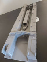 Load image into Gallery viewer, N Gauge Model Railway Canal Lock Scenery Kit Modular Lock Gates Narrowboat