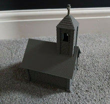 Load image into Gallery viewer, Church Model Wargaming 28mm Terrain Scenery 3d Printed Stone Texture Steeple