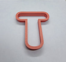 Load image into Gallery viewer, Letter T Cookie Cutter Biscuit Tool 3D Printed
