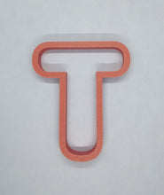 Load image into Gallery viewer, Letter T Cookie Cutter Biscuit Tool 3D Printed
