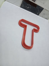 Load image into Gallery viewer, Letter T Cookie Cutter Biscuit Tool 3D Printed
