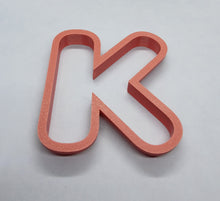 Load image into Gallery viewer, Letter K Cookie Cutter Biscuit Tool 3D Printed
