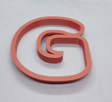 Load image into Gallery viewer, Letter G Cookie Cutter Biscuit Tool 3D Printed
