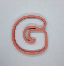 Load image into Gallery viewer, Letter G Cookie Cutter Biscuit Tool 3D Printed
