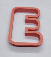 Load image into Gallery viewer, Letter E Cookie Cutter Biscuit Tool 3D Printed

