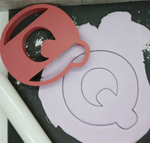 Load image into Gallery viewer, Letter Q Cookie Cutter Biscuit Tool 3D Printed
