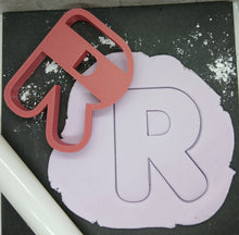 Load image into Gallery viewer, Letter R Cookie Cutter Biscuit Tool 3D Printed
